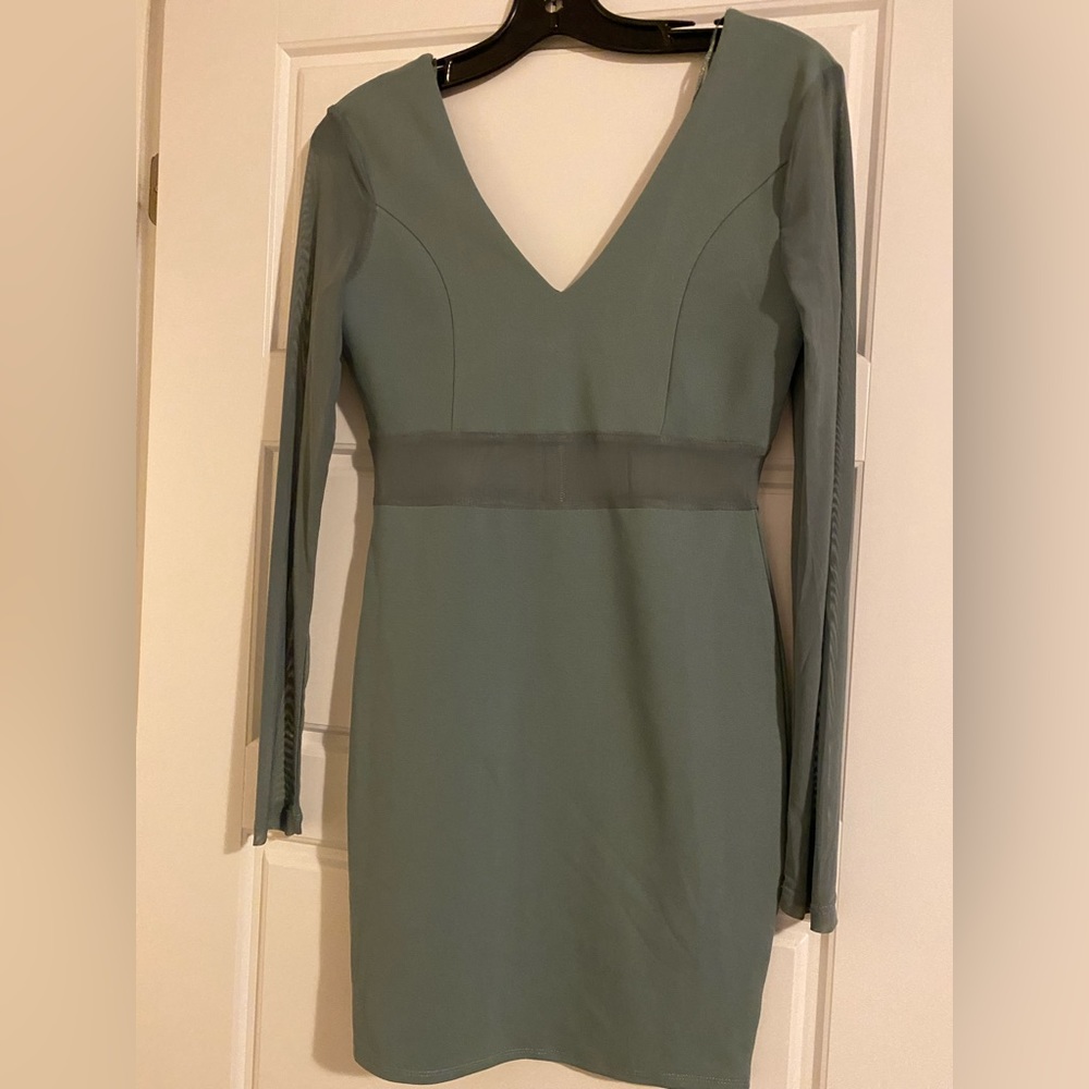 Green mesh dress BNWT